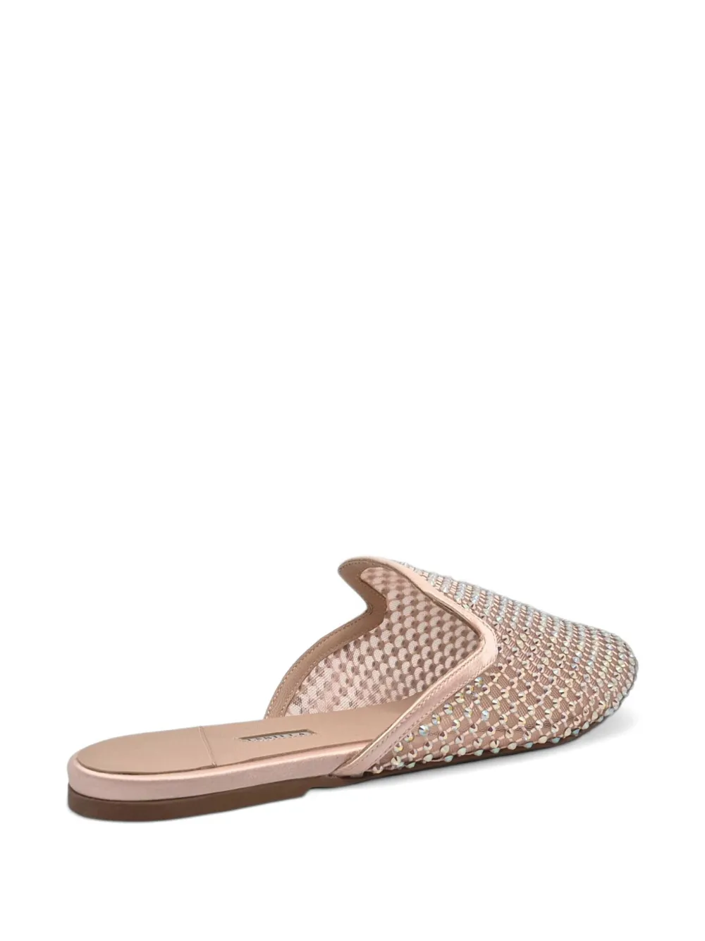 Le Silla Gilda crystal-embellished mesh mules Roze