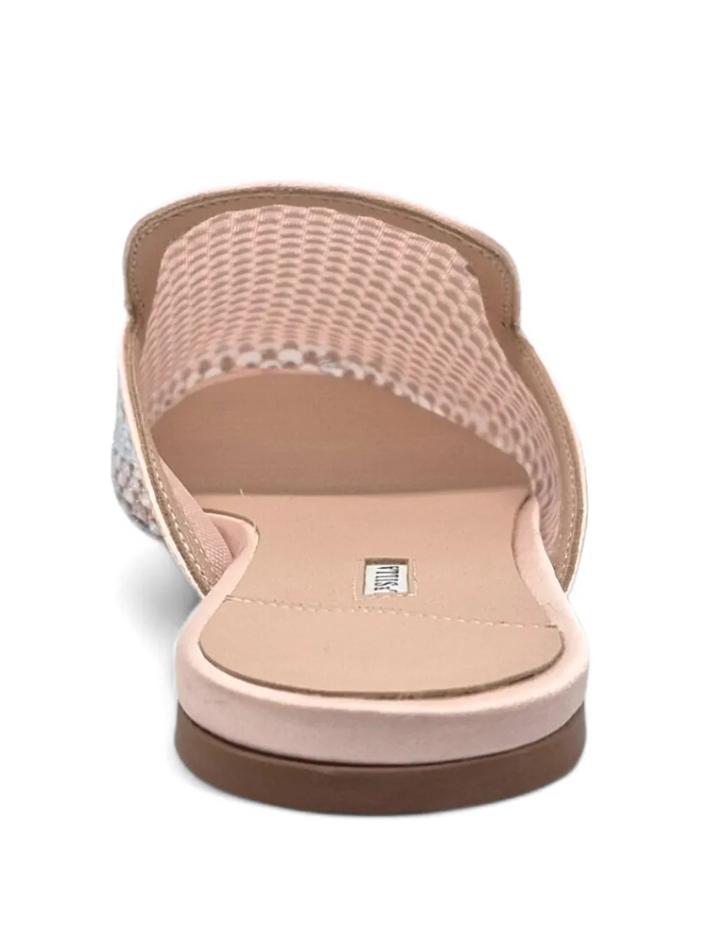 Le Silla Gilda crystal-embellished mesh mules Roze