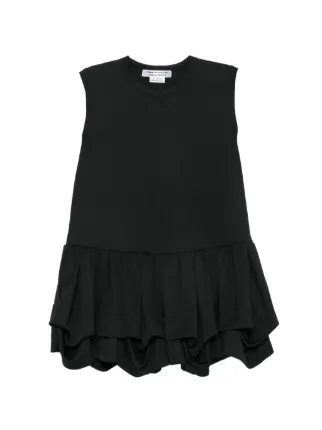 Comme Des Garçons Comme Des Garçons ruffled-hem Top | Black