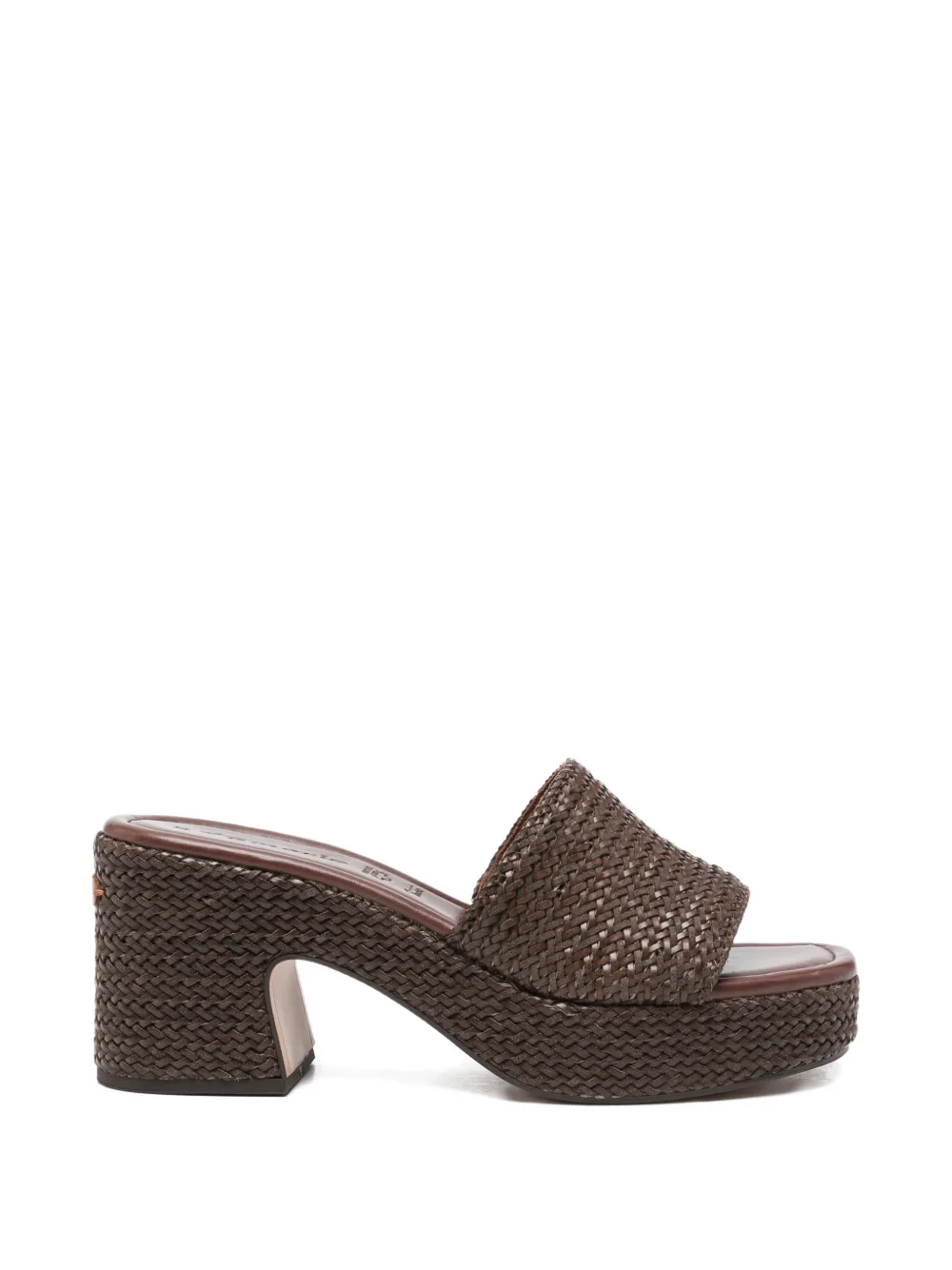 TAMARIS open-toe woven-design sandals - Marrone