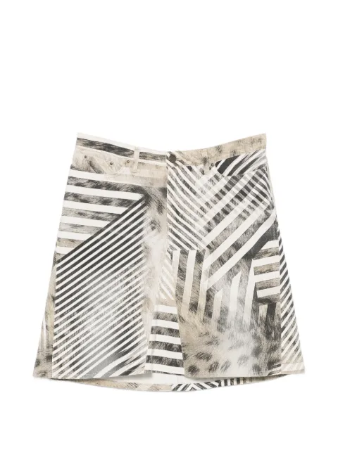 Roberto Cavalli Vintage 2000s graphic-print mini skirt