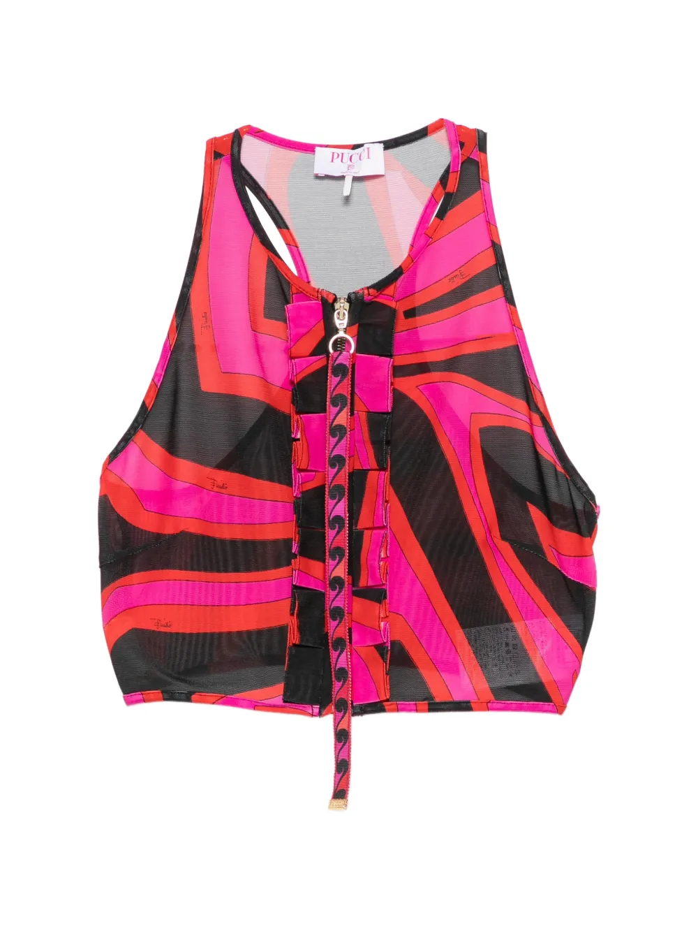 PUCCI zip-up top - Rosa