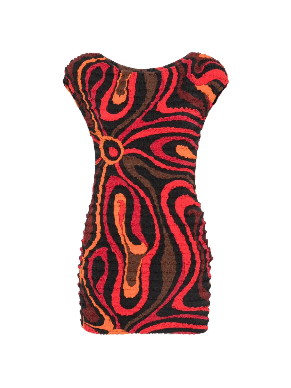PUCCI crinkled mini dress - Rosso
