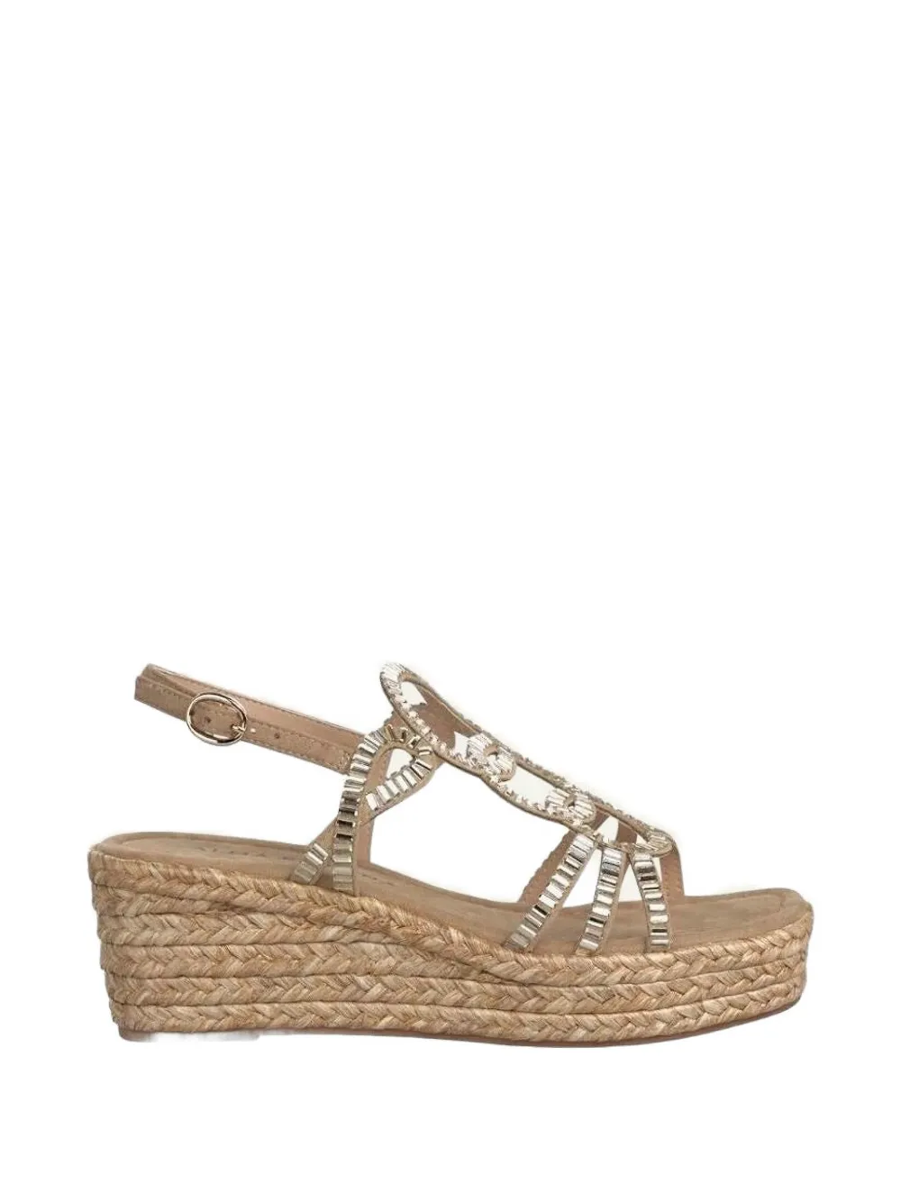 ALMA EN PENA Sandalen verfraaid met kristallen Beige