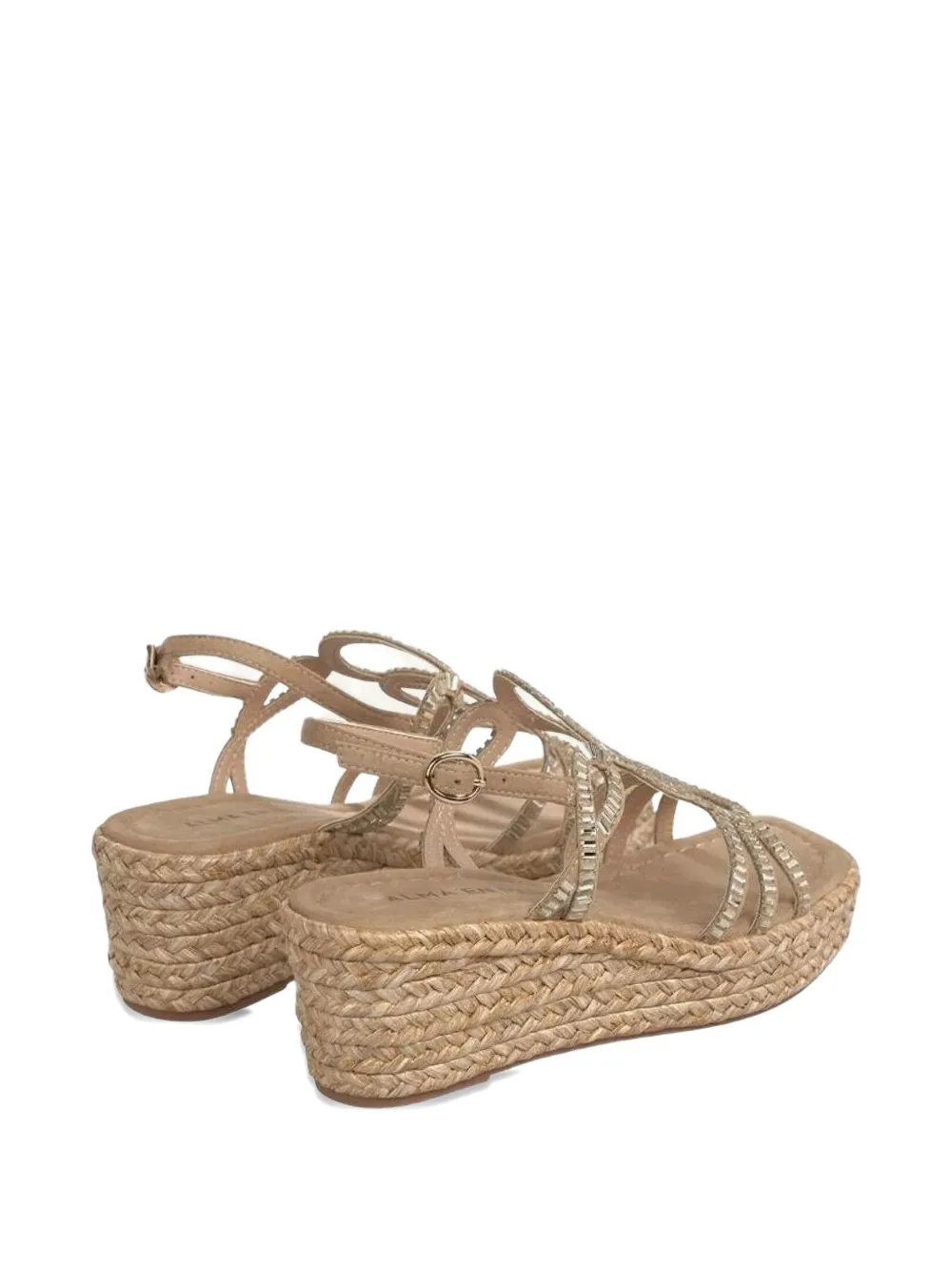 ALMA EN PENA Sandalen verfraaid met kristallen Beige