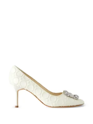 Manolo Blahnik スリングバック パンプス | ニュートラル | FARFETCH JP