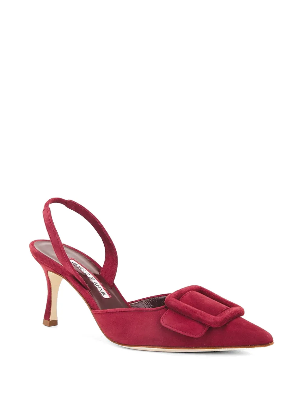 Manolo Blahnik Maysli buckle-detail pumps Rood