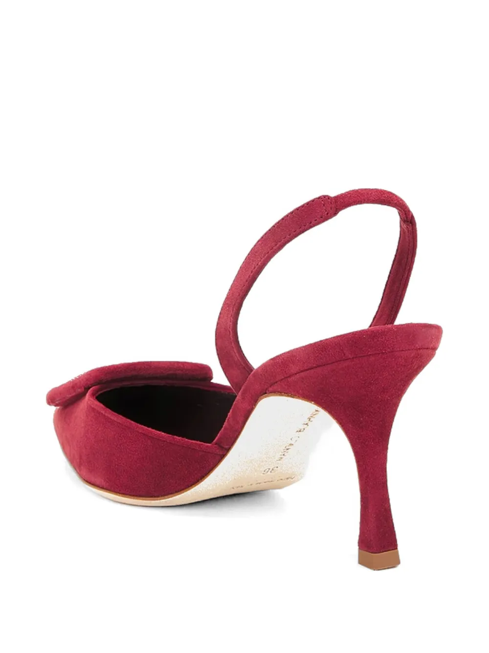 Manolo Blahnik Maysli buckle-detail pumps Rood