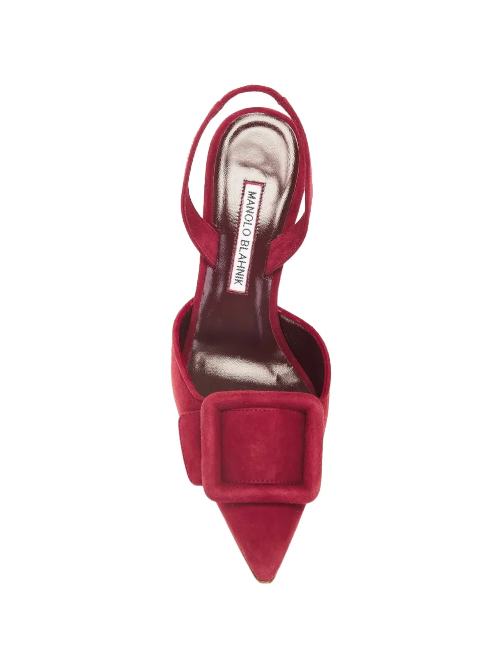 Manolo Blahnik Maysli buckle-detail pumps Rood