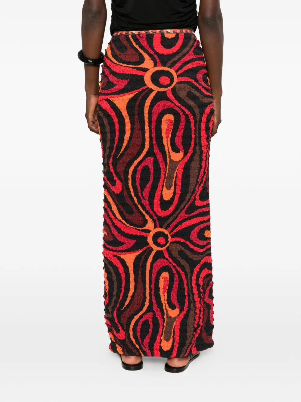 PUCCI Shibori rok met Marmo-print Zwart