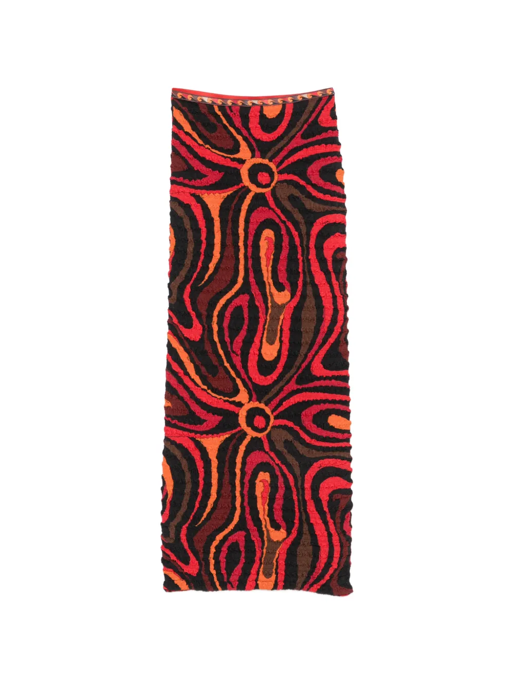 PUCCI puckered-texture maxi skirt - Nero