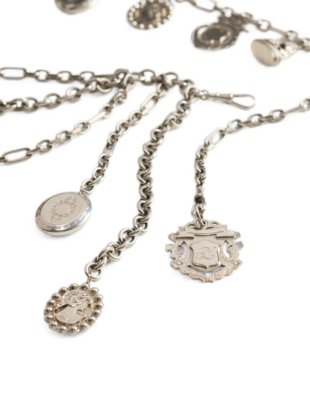 Ralph Lauren Collection Riem verfraaid met bedel en ketting Zilver