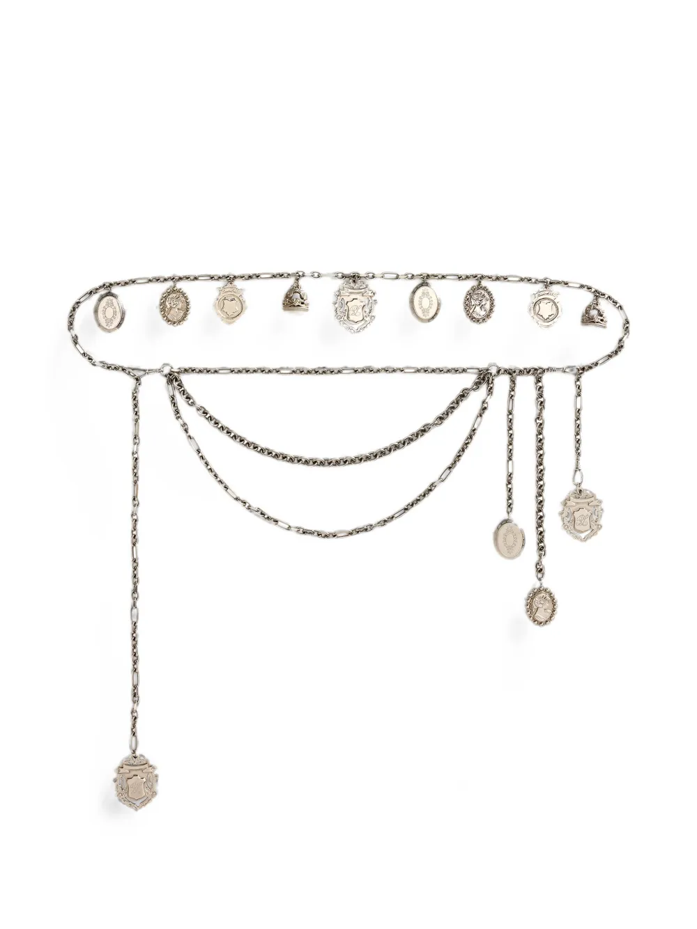 Ralph Lauren Collection Kettengürtel mit Anhänger - Silber