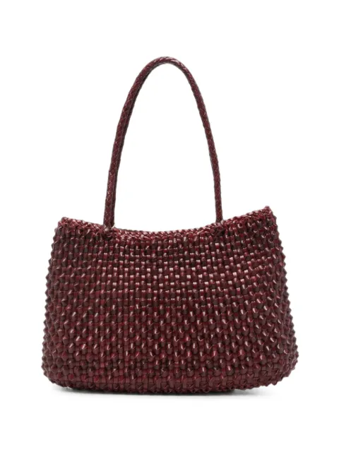 DRAGON DIFFUSION Santa Croce Cactus woven leather shoulder bag