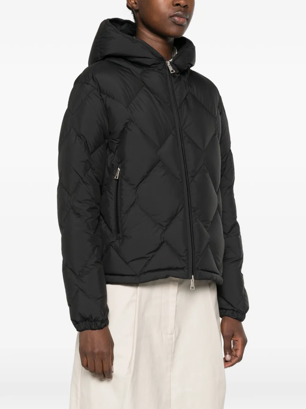 Moncler Arvouinne jack met rits Zwart