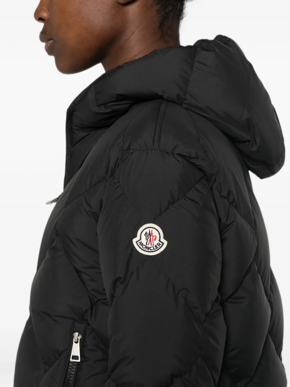 Moncler Arvouinne jack met rits Zwart