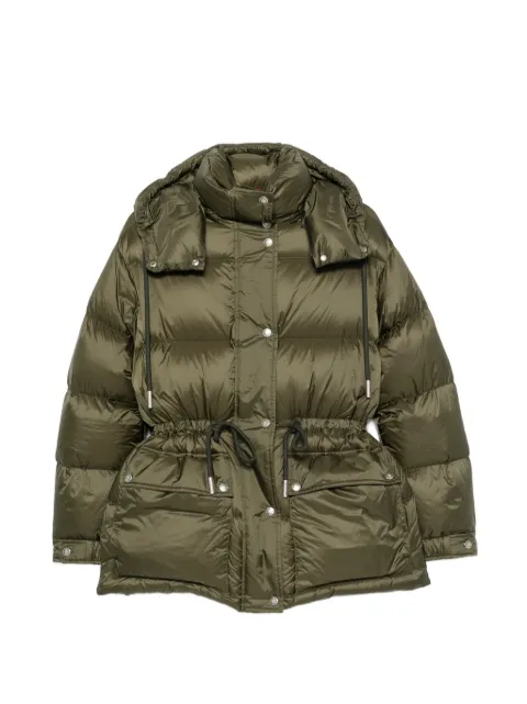 Moncler chaqueta Sesie con cordón en la cintura