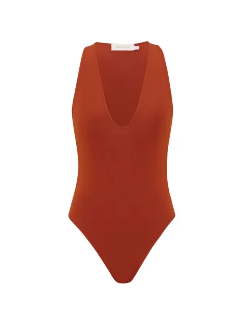 ZIMMERMANN Luna plunging V-neck bodysuit