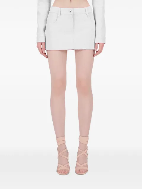 Blumarine falda corta con textura de bouclé