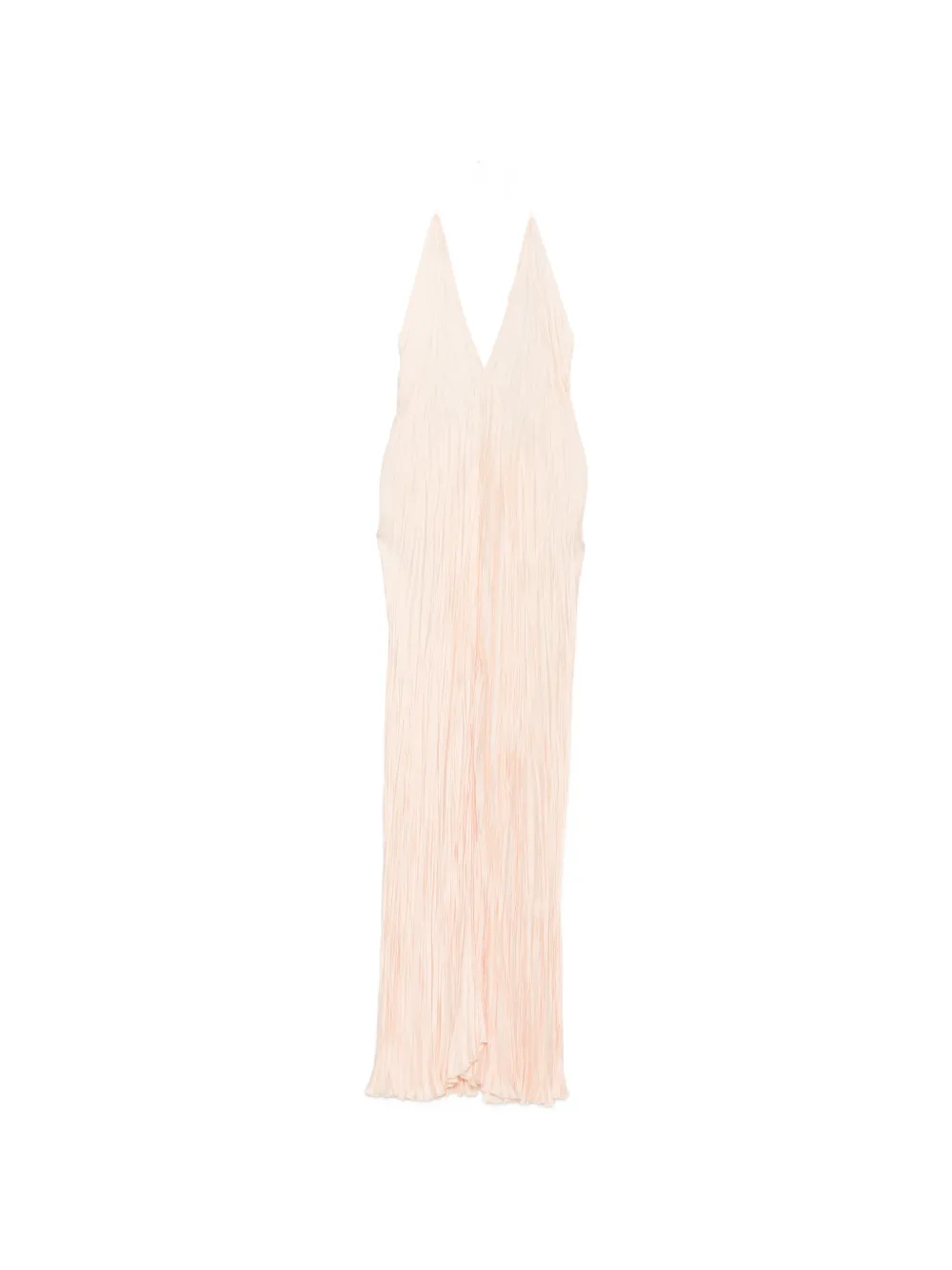 RAME plissé halterneck dress - Toni neutri