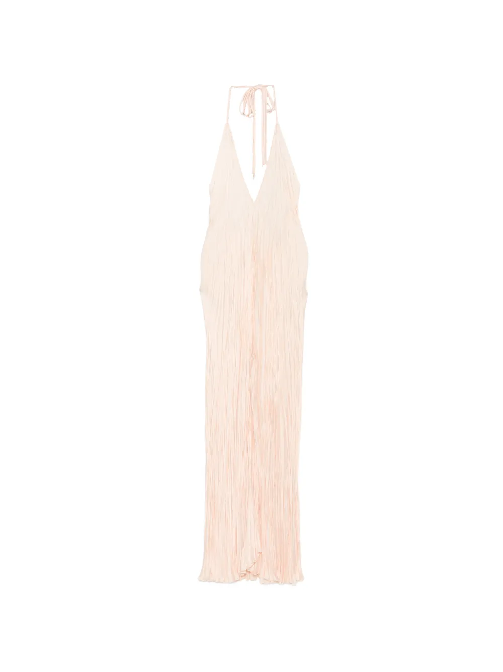 RAME plissé halterneck dress - Toni neutri