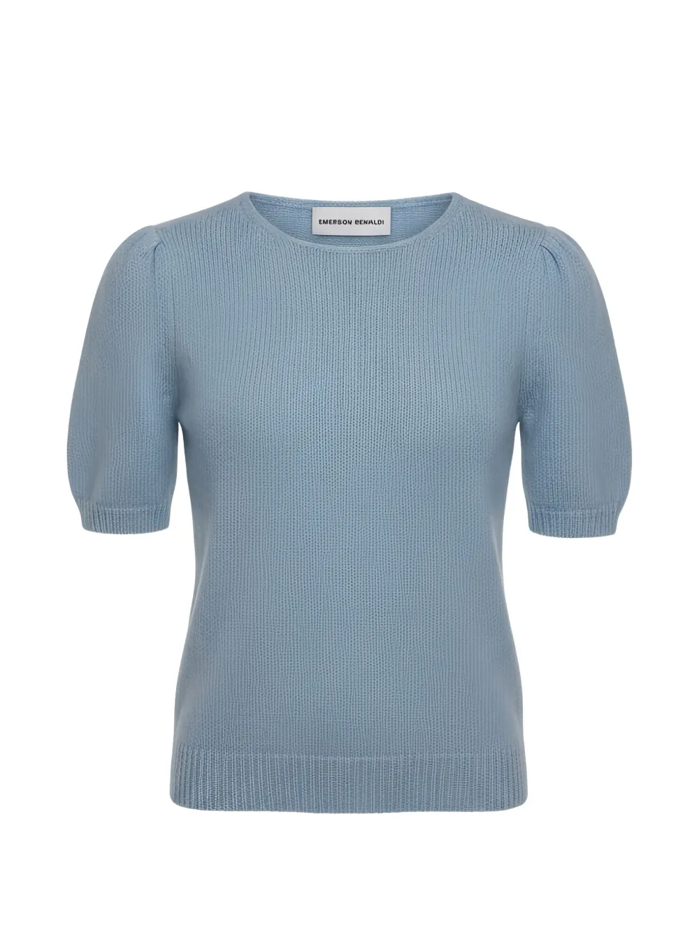 Emerson Renaldi Puff-sleeve Top In Blue