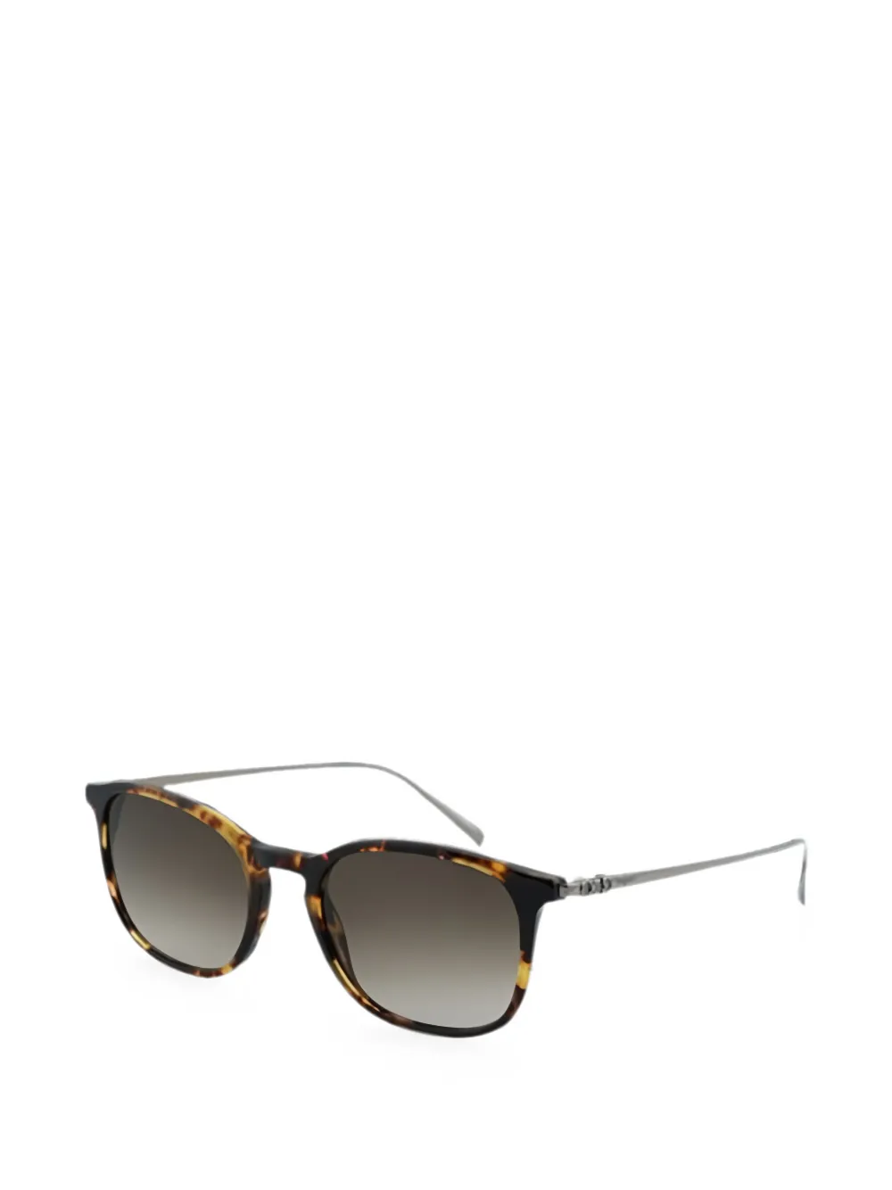 Ferragamo Eyewear Zonnebril met vierkant montuur Bruin