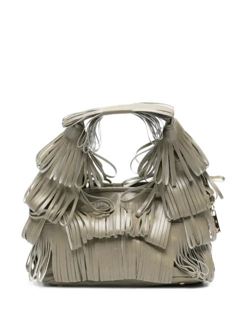 la milanesa small Capucine fringed tote bag