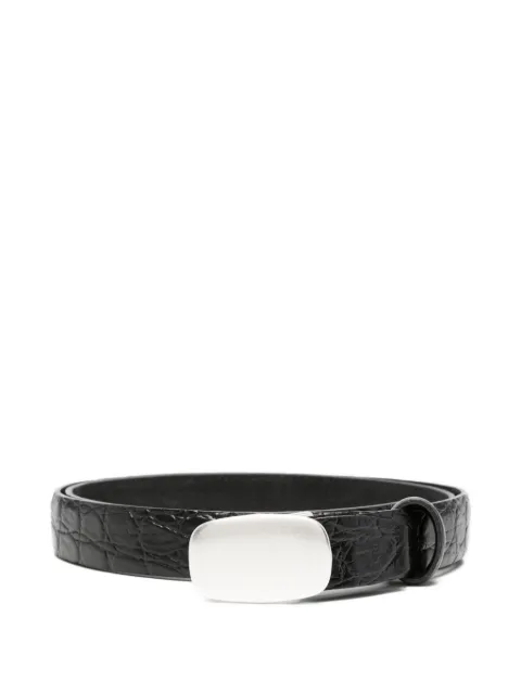 ALBERTO LUTI croc-effect leather belt
