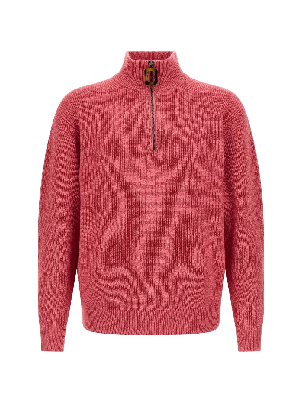 JW Anderson half-zip ribbed-knit sweater - Pink