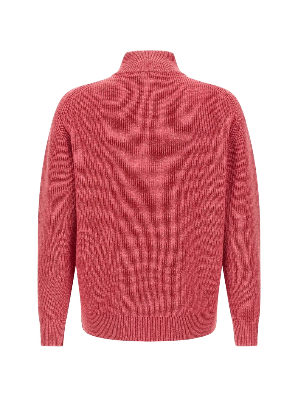 JW Anderson Ribgebreide trui met halve rits Roze
