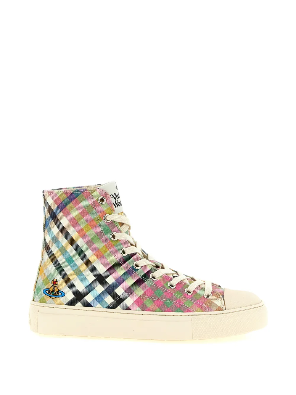 Vivienne Westwood Heather tartan Orb sneakers - Pink