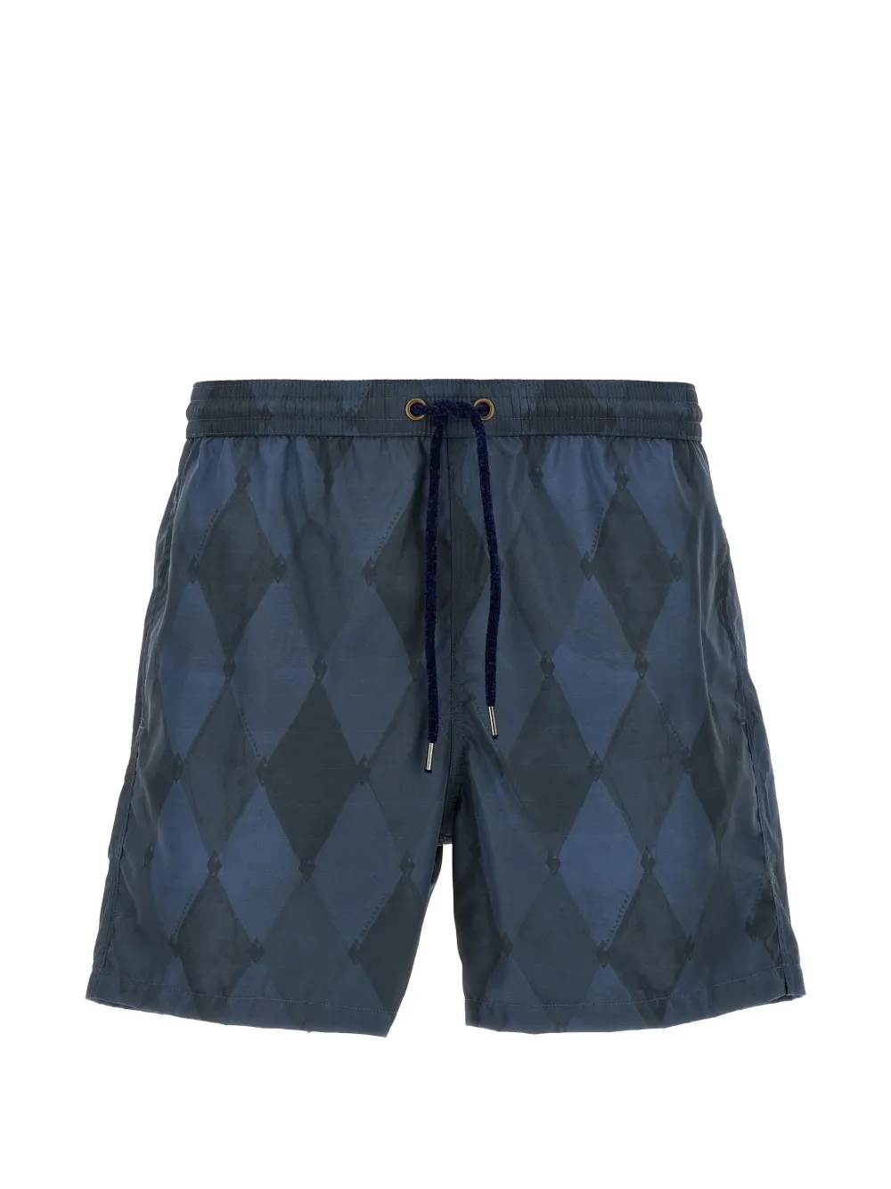 Ballantyne diamond-pattern swim shorts - Blu