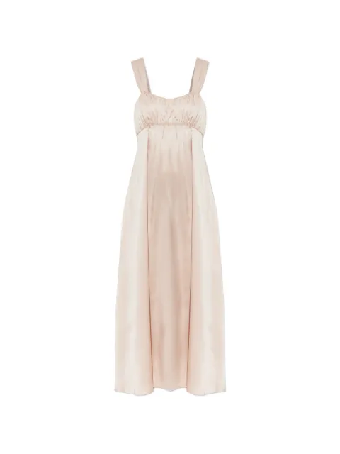 Chloé gathered silk midi dress