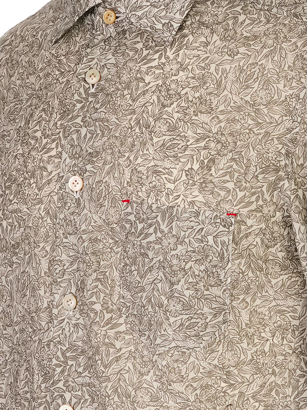 Kiton Overhemd met bloemenprint Grijs