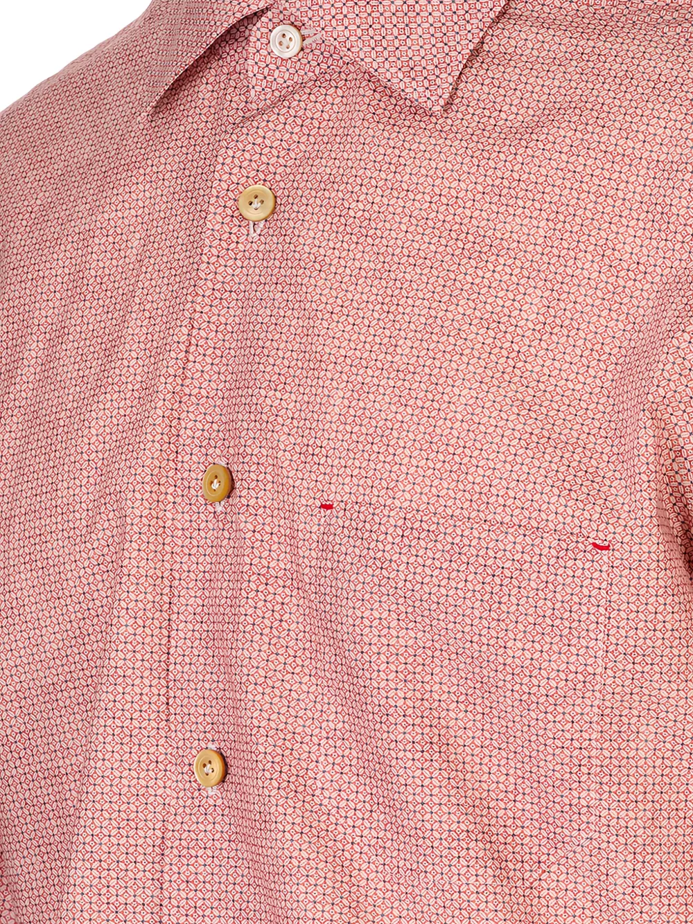 Kiton Overhemd met geometrische print Rood