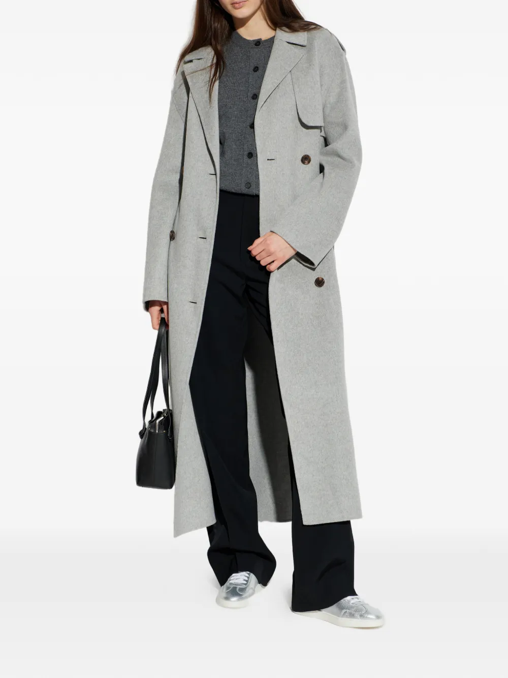  Ferragamo Cárdigan Con Botones - Gris 