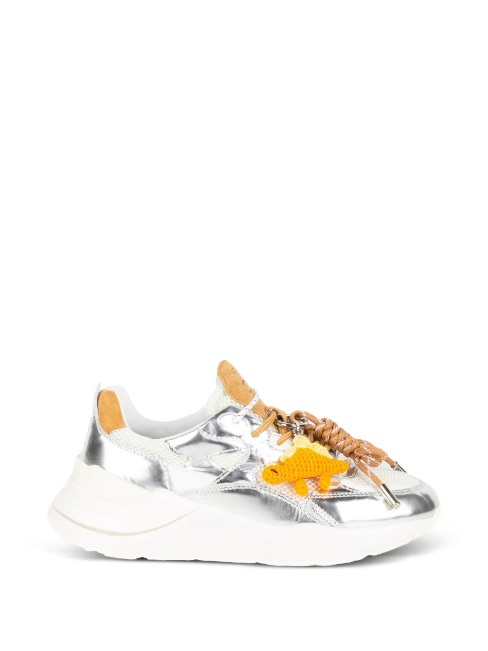 D.A.T.E. Fuga Mirror sneakers Zilver