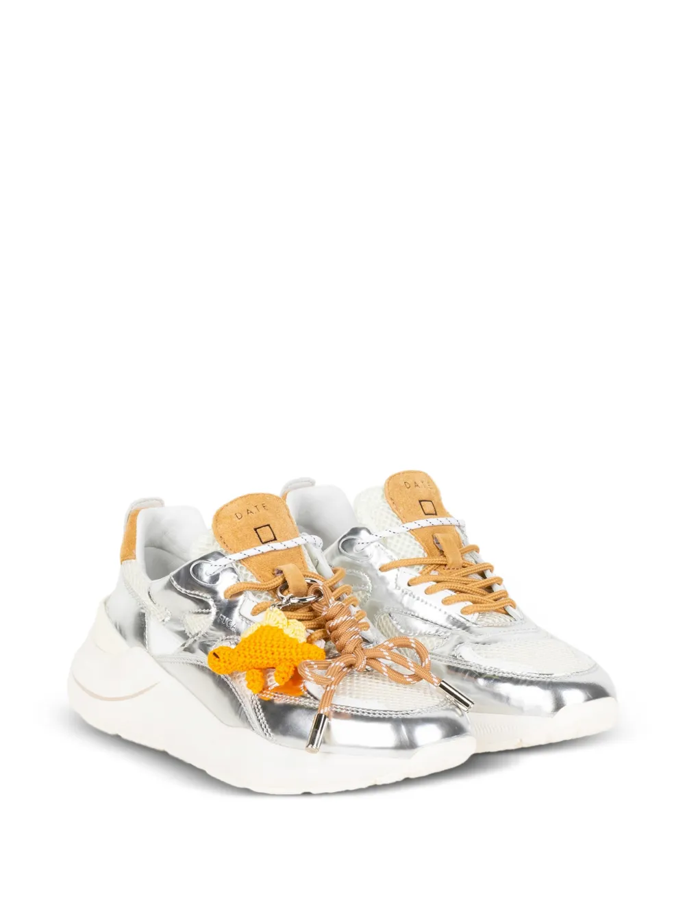 D.A.T.E. Fuga Mirror sneakers Zilver