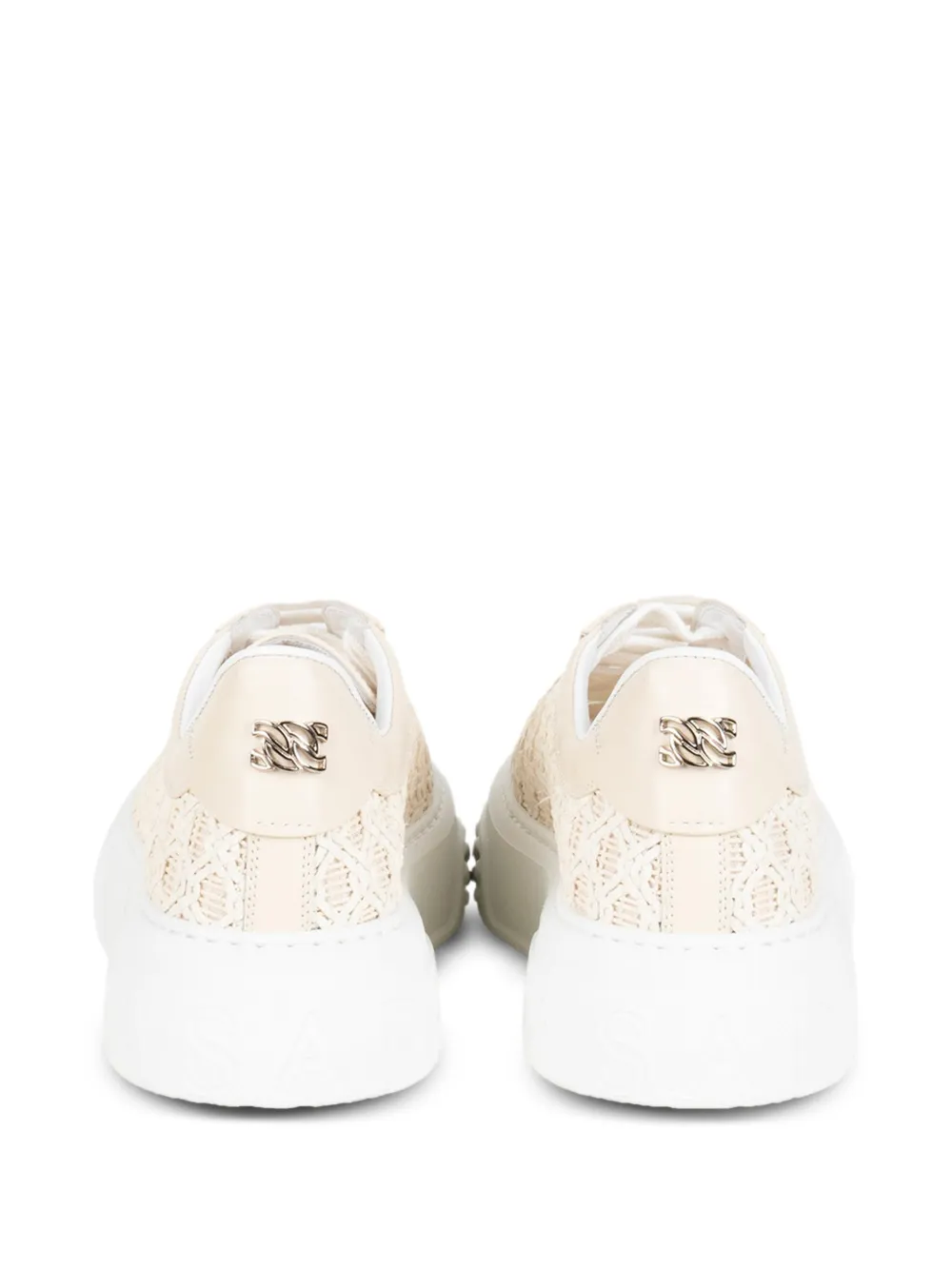 Casadei Cicladi interwoven sneakers Beige
