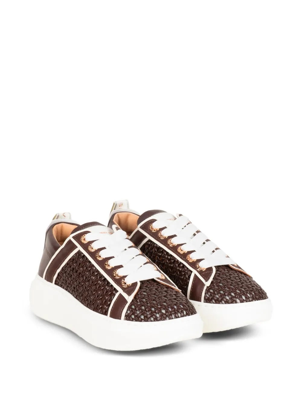 Alexander Smith Wembley interwoven-panel sneakers Bruin
