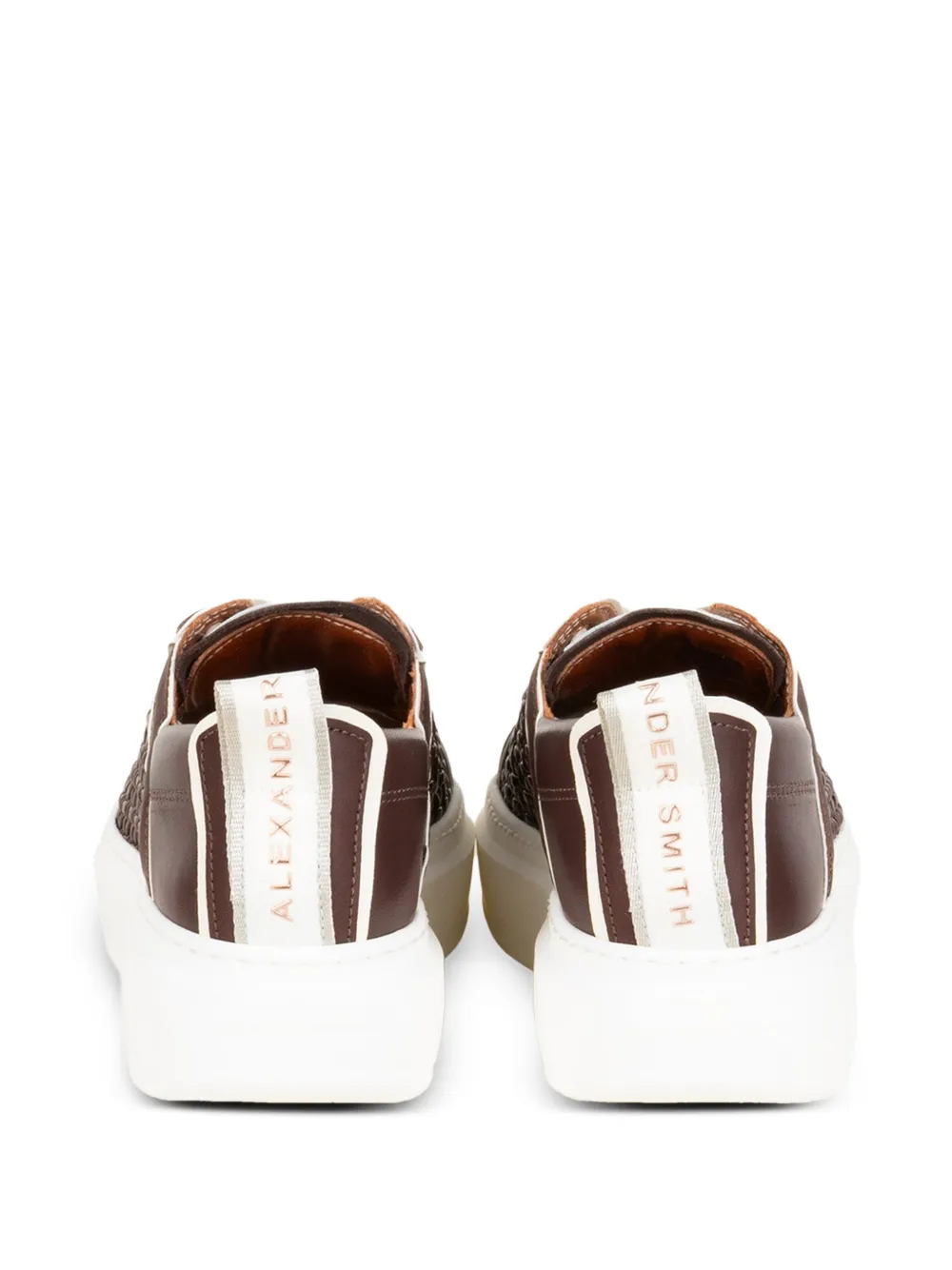 Alexander Smith Wembley interwoven-panel sneakers Bruin