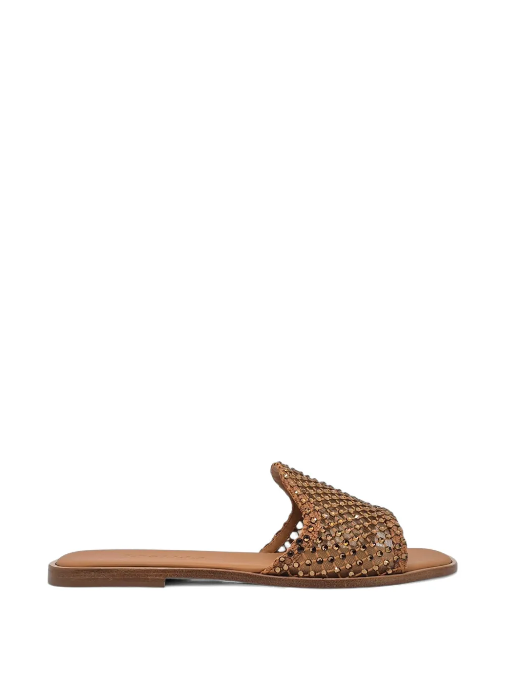 Le Silla Gilda crystal-embellished mesh sandals Bruin