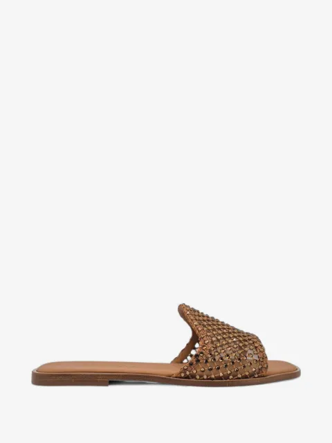 Le Silla Gilda crystal-embellished mesh sandals