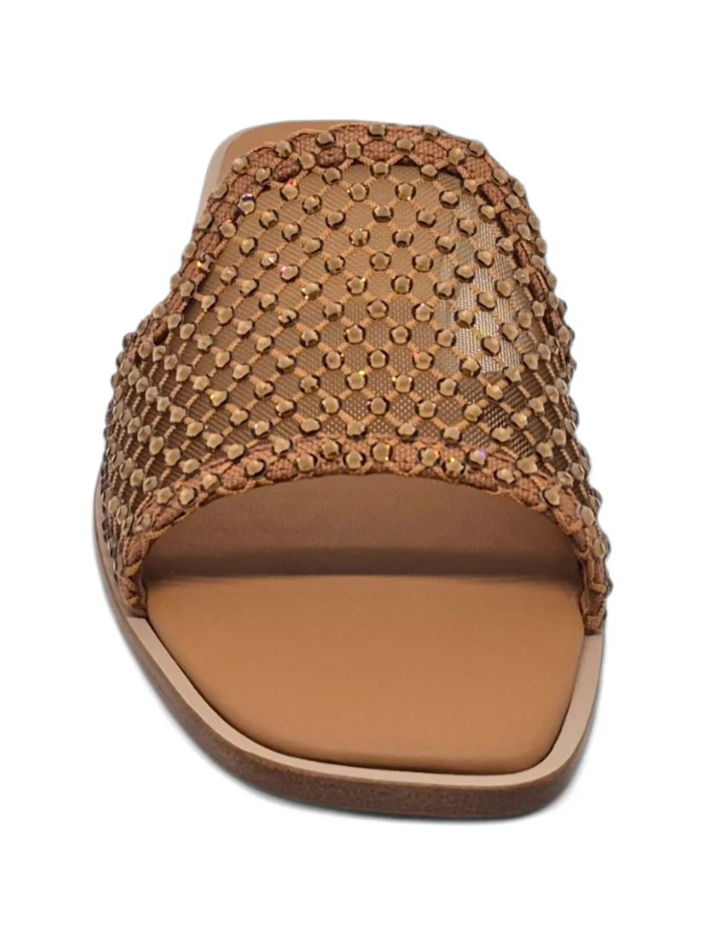 Le Silla Gilda crystal-embellished mesh sandals Bruin