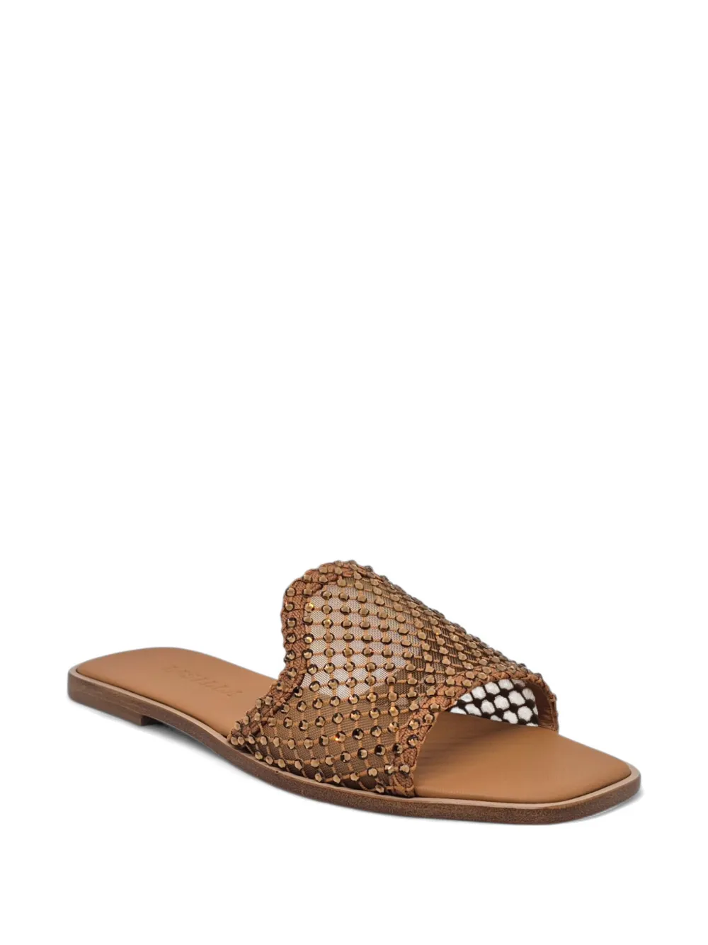 Le Silla Gilda crystal-embellished mesh sandals Bruin