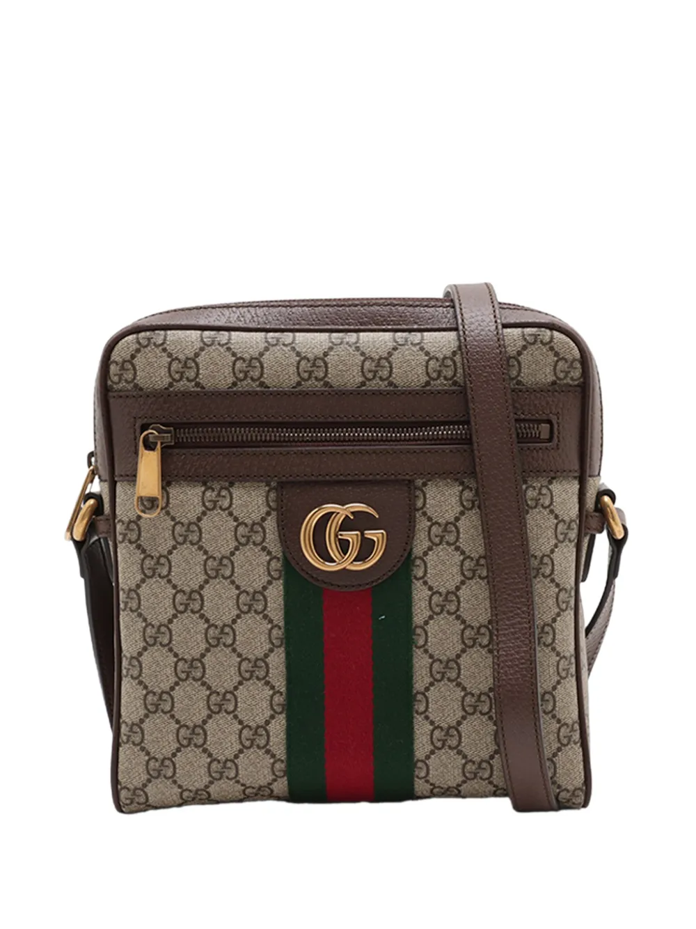 Gucci Pre-Owned 2016-2026 Small GG Supreme Web Ophidia Messenger Bag crossbody bag - Toni neutri
