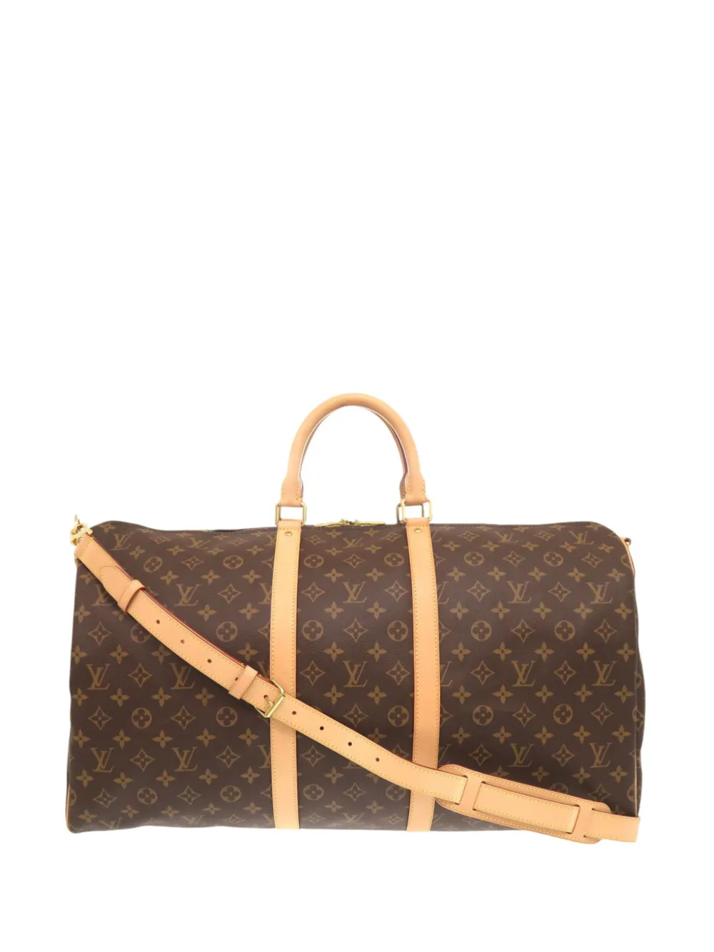 Louis Vuitton Pre-Owned 2000-2025 Monogram Keepall Bandouliere 55 travel bag - Marrone