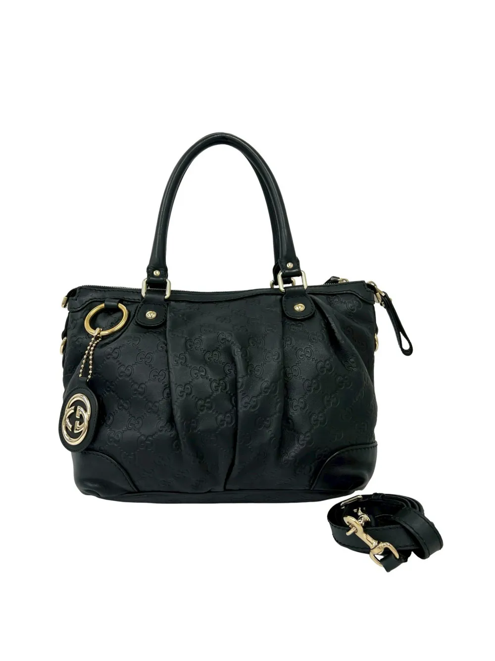 Gucci Pre-Owned 2016-2026 Guccissima Sukey satchel - Nero