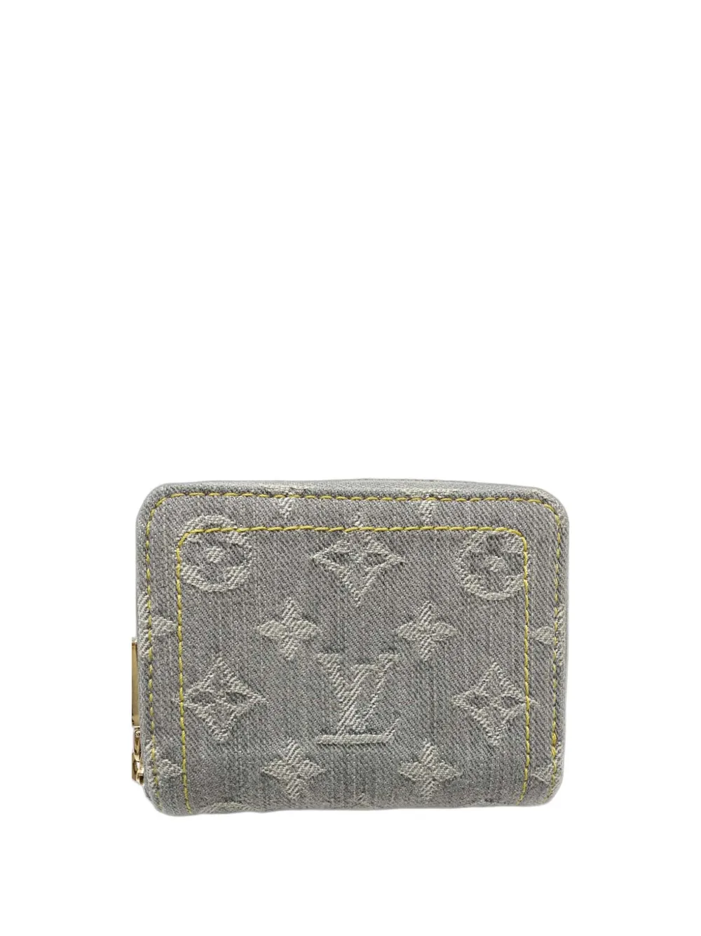 Louis Vuitton Pre-Owned 2021-2026 Monogram Denim Zippy Purse coin pouch - Grigio